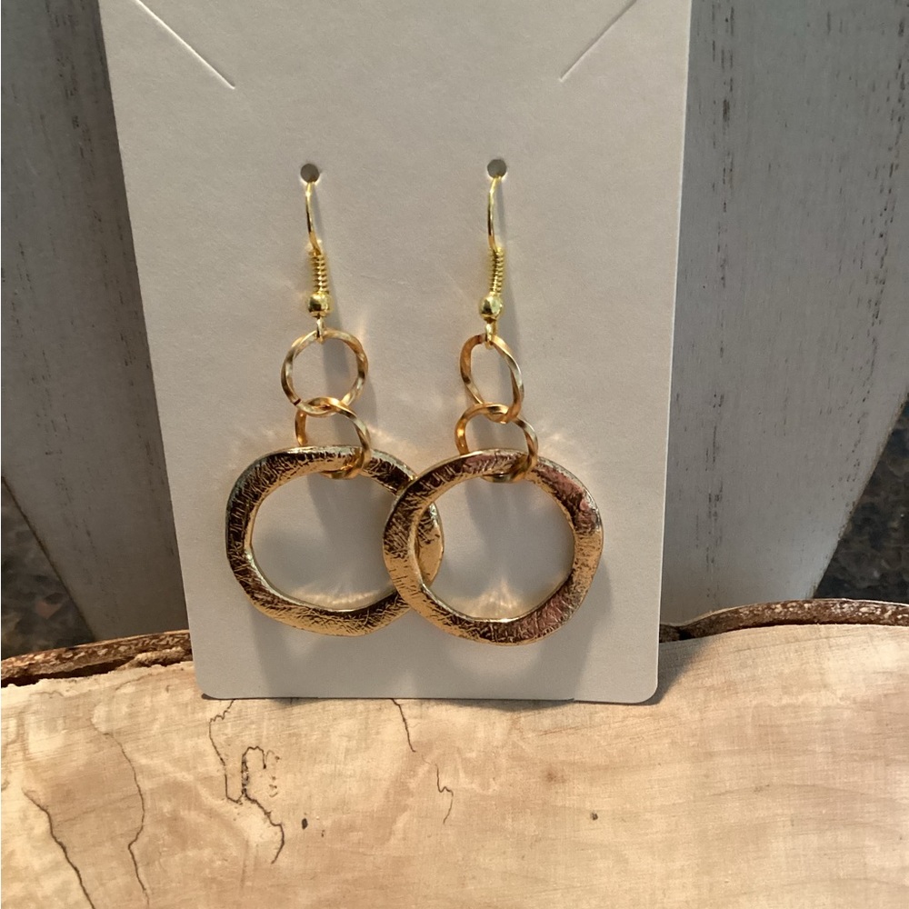 Golden Rings Earrings